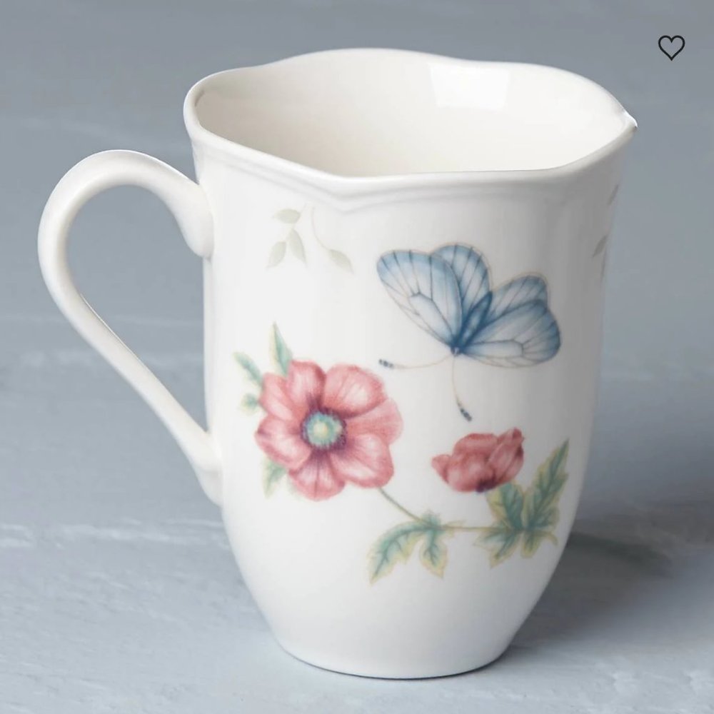 🦋 NEW 🦋 Lenox Butterfly Meadow Swallowtail Porcelain Mug, 12 oz
